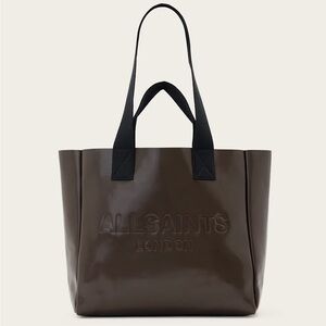 All Saints London “Izzy” Embossed Genuine Leather Tote